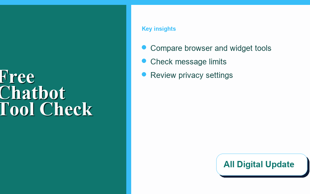 How to Compare Free Chatbot Tools Before You Rely on One