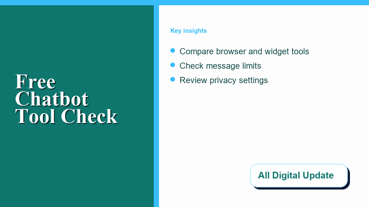 Illustration comparing free chatbot interfaces on laptop and mobile screen