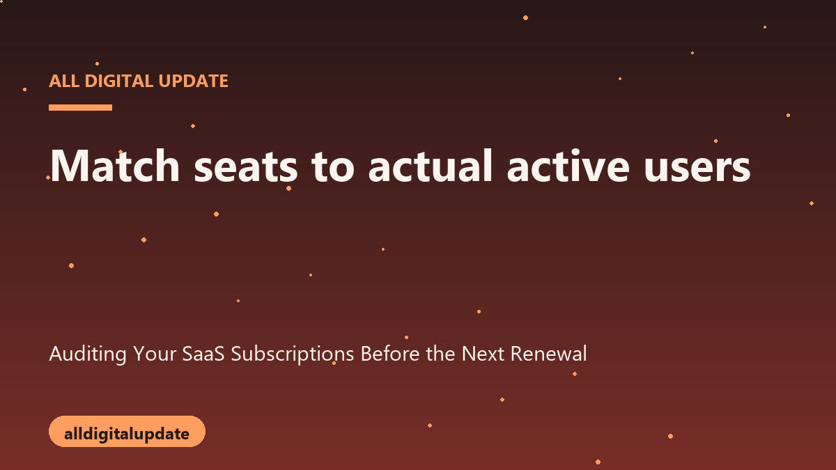 Diagram of matching software seats to active users during an audit